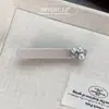 Corea del Sur Clip de Pato de una Palabra Elegante Sencillo con Lazo de Pedrería Clip para Flequillo Estilo de Alta Gama Versátil Accesorios para el Cabello Laterales para Mujer