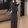 Pantalones de Estilo Coreano y Tops de Moda Inspirados en Chanel para Figuras Pequeñas, Atuendos Adelgazantes, Ropa Urbana de Moda, Informal de Retazos para Principios de Primavera