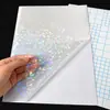 Suministrado directamente por el fabricante: Película de laminación en frío láser A4, película BOPP transparente autoadhesiva, película protectora para álbum de fotos