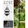 Cadena de Lluvia de Tubo de Bambú de Acero Inoxidable para Patio de Villa Cadena de Agua para Aleros Estilo Japonés Cadena de Lluvia de Drenaje para Casa de Huéspedes Cadena de Agua para Canalón de Agua de Lluvia