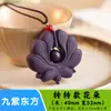 Venta directa del fabricante: Colgante de amatista morada para hombre, Collar de joyería para mujer, Artículo popular de transmisión en vivo, Cuentas de incienso tradicionales, Colgante de cuello con incienso de ámbar gris