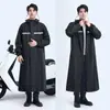 Impermeable de Cuerpo Completo Anti-Lluvia Torrencial para Hombre Adulto, Una Pieza, Engrosado, Resistente al Desgaste, Auténtico, Impermeable Integrado de Cuerpo Completo para Exteriores