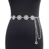 Cadena de cintura de metal de moda transfronteriza europea y americana para mujer, cadena corporal de cintura ajustable versátil retro, en stock, venta al por mayor