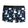 Ropa Interior Masculina Impresa en 3D Serie de Pascua Europea y Americana Transfronteriza Novedad Boxer Sexy para Hombre