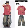 Trajes de actuación de street dance para niños, ropa de actuación de hip-hop para niños, trajes de hip-hop para niños, atuendos modernos de jazz para niñas