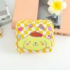 Bolsa de almacenamiento de algodón higiénico con dibujos japoneses de rombos, bonita bolsa portátil para cosméticos pequeños.
