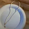 Accesorios de Collar de Perlas de Agua Dulce Barrocas Naturales para Mujer, Cadena Irregular para Clavícula con Perlas Pequeñas en Forma de Arroz, Joyería de Cadena para el Cuello de Gama Alta