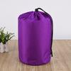 Bolsa con cordón de tela de nailon impermeable, bolsa de almacenamiento para chamarra bloqueadora de sol y chamarra de plumón, viaje portátil de cuerda simple, bolsa de poliéster anidable