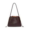 Bolso de Cubo Tejido de Moda Bolso de Hombro Gran Capacidad Bolso para Mujer alta calidad Tejido a Mano Casual Versátil Bolso de Mano para Mujer