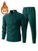 Jaqueta Cross Border 2025 Masculina Outono Juventude Waffle Bolso com Zíper Lapela Slim Fit Cardigan Terno Jaqueta Masculina