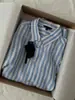 ¡Gran Venta de Liquidación~ Cosas Súper Geniales, Absolutamente Increíbles! Camisa de Lino Elegante de Rayas Azules de Alta Calidad, de Moda este Año, para Mujer
