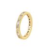R0242 Europa y Estados Unidos nuevo anillo anillo dedo índice femenino cobre plateado oro real incrustado circonita moda personalidad joyería accesorios