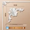 Tira de Borda para Parede de Fundo de TV com Flor de Canto Francês em Linha de PU Imitação de Gesso Tira Decorativa Teto Estilo Europeu Americano