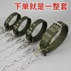 Nueva cadena de perro de acero inoxidable perro grande perro mediano perro pequeño cadena de hierro collar correa para perro cuerda de tracción para el hogar anti-mordidas