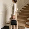 Bolso Bandolera Simple Nuevo con Patrón de Lichi para Mujer Versátil Textura Suave de Cuero Bolso de Hombro Único Elegante Bolso de Mano para Viajes