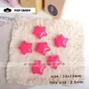 Contas Estrela Coloridas, Acessórios Estrela de Cinco Pontas Grandes Brilhantes, Materiais para Joias de Corrente de Celular Decorativa Feita à Mão com Contas DIY