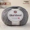 Hilo de lana mezclada, hilo de grosor medio para tejer a mano, hilo 212 para bufandas, suéteres y pantuflas de tejido DIY