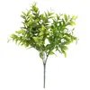 Buquê de Planta Verde Artificial Display de Mesa Planta Decorativa Vaso de Feriado Arranjo de Flores Enfeites Decorativos