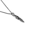 Colgante de estrella de seis puntas retro para hombre, collar de personalidad con púas, cadena de clavícula de moda europea y americana, letras de hip hop, cadena de clavícula de moda para hombre