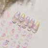 Tomoni Adesivos de Nail Art Fino e Resistente Ins Explosivo Adesivos de Unhas Infantis Japoneses Cobra Princesa Borboleta Adesivos de Nail Art