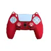 Adequado para capa de silicone do controle Sony PS5, capa protetora para controle de jogo PS5, concha protetora com orelhas de gato com tampas para joystick