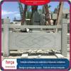 Atacado bluestone pedra escultura cerca cerca cênica cerca mármore mármore branco fosso corrimão de pedra