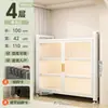 Estante de Cocina de Pie Gabinete de Almacenamiento Multicapa Horno de Microondas Doméstico Gabinete Multifuncional con Puerta Gabinete de Almacenamiento a Prueba de Polvo