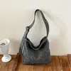 Bolsa de Ombro Única de Grande Capacidade Estilo Coreano Preguiçoso para Trabalho Deslocamento Viagem Bolsa de Pano Bolsa Tote Casual Personalidade Estrela Retro
