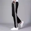 Sudadera Deportiva de Tres Rayas para Hombre Cuello Alto Holgada Cardigan de Primavera y Otoño Cremallera Chaqueta de Moda Talla Grande Chaqueta Casual para Niños