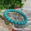 Pulsera de turquesa de imitación Pulsera de cuentas antiguas Transmisión en vivo para hombres y mujeres Puesto de bienestar Mercado nocturno Lugar escénico