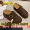 Mocasines cerrados tipo Birkenstock fáciles de poner para mujer, nuevo modelo otoño 2026, con suela gruesa, zapatos Birkenstock que aumentan la altura