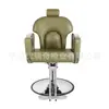Cadeira de Barbeiro de Luxo, Cadeira Giratória para Barbearia, Cadeira Reclinável para Cabeleireiro, Cadeira Metálica para Barbearia, Cadeira de Barbearia com Elevação