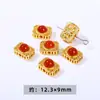 Jingde Joias Acessórios para Pulseira DIY Contas Espaçadoras Banhadas a Ouro Cobre Acessórios para Miçangas Artesanais Semi-Acabados Atacado do Fabricante