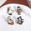 Pato Animal Lindo, Calavera de Calabaza, Nuevo Broche de Halloween, Accesorios para Ropa, Pin de Solapa, Versátil y Exquisito