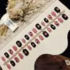 Tinta en Polvo StarfallUñas Portátiles Cuadradas Cortas RedondasUñas Dulces Frescas Picantes para ChicasSuper Brillantes Otoño/InviernoIluminadoras de PielCuentas de VidrioOjo de GatoManicura