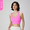 Primavera e verão Cross Shockproof Sexy Sports Underwear Mulheres Respirável Slim Yoga Vest Base-Back Fitness Top