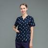 Ropa de lavado a mano, ropa quirúrgica estampada de manga corta para médicos, ropa de trabajo para salón de belleza oral para mujeres, ropa de algodón para cepillos de manos de hospital para mascotas para hombres