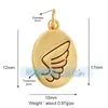 N28 Accesorios para Joyería DIY Collar con Microincrustaciones Hueso de la Fortuna Labios Rojos Ángel Flecha de Cupido Colgante Pequeño