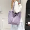 Bolsa de Lona para Mujer 2025 Nueva Popular Moda Ligera Bolso de Hombro Gran Capacidad Bolso Tote Bolso para Clase y Viajes