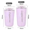 Taza de Acero Inoxidable 304 Engrosada con Aislamiento al Vacío, Aspecto de Alta Calidad, Portátil, para Coche, Taza de Café para Exteriores, Vaso de Agua Simple para el Hogar
