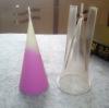 Molde de vela de cono pentagonal molde de plástico poligonal/cónico/cono puntiagudo pentagonal molde de vela hecho a mano DIY