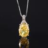 Zhuang Shengsheng Jóias Base de Cobre Banhado a Ouro Alto Carbono Diamante Gelo Flor Corte Pombo Ovo Conjunto de Cobre Conjunto de Vento Simples Feminino 10 * 14