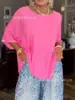 Amazon Comercio Transfronterizo 2026 Primavera Moda Extranjera Europea y Americana Nuevo Conjunto de Dos Piezas para Mujer: Tops Holgados y Pantalones de Pierna Ancha