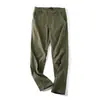 Pantalones casuales de negocios de algodón lavado de alta elasticidad con forro polar 6282