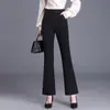 Pantalones Casuales Negros para Mujer, Nuevo Estilo Otoño 2025, de Moda, Muy Vendidos, de Cintura Alta, Caídos, de Pierna Ancha, Pantalones de Traje