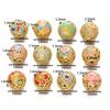 Flor de Diciembre Método Antiguo Transferencia Cuentas Esmalte Cloisonné Aceite Cuentas Huecas Pizarra Oro Pulsera DIY Accesorios Cuentas