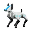 Perro Robot Inteligente Transfronterizo Juguete de Control Remoto para Niños Control por Diálogo de Voz Programación Perro Mecánico Eléctrico Juguete para Niños