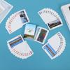 Fabricante de naipes personalizados con forma de huevo, naipes publicitarios impresos, naipes de póker de papel con núcleo negro, logotipo