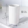 Vaso para enjuague bucal Taza de cerámica Portacepillos de dientes Vaso de agua para parejas Vaso cilíndrico Uso en hotel y hogar Porcelana blanca Minimalista moderno