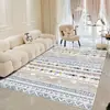 Alfombra de Sala de Estar Estilo Marroquí Transfronteriza, Resistente a Manchas, Fácil de Cuidar, Lavable, Alfombra Plegable, Alfombra Antideslizante para Uso Doméstico, Venta al por Mayor